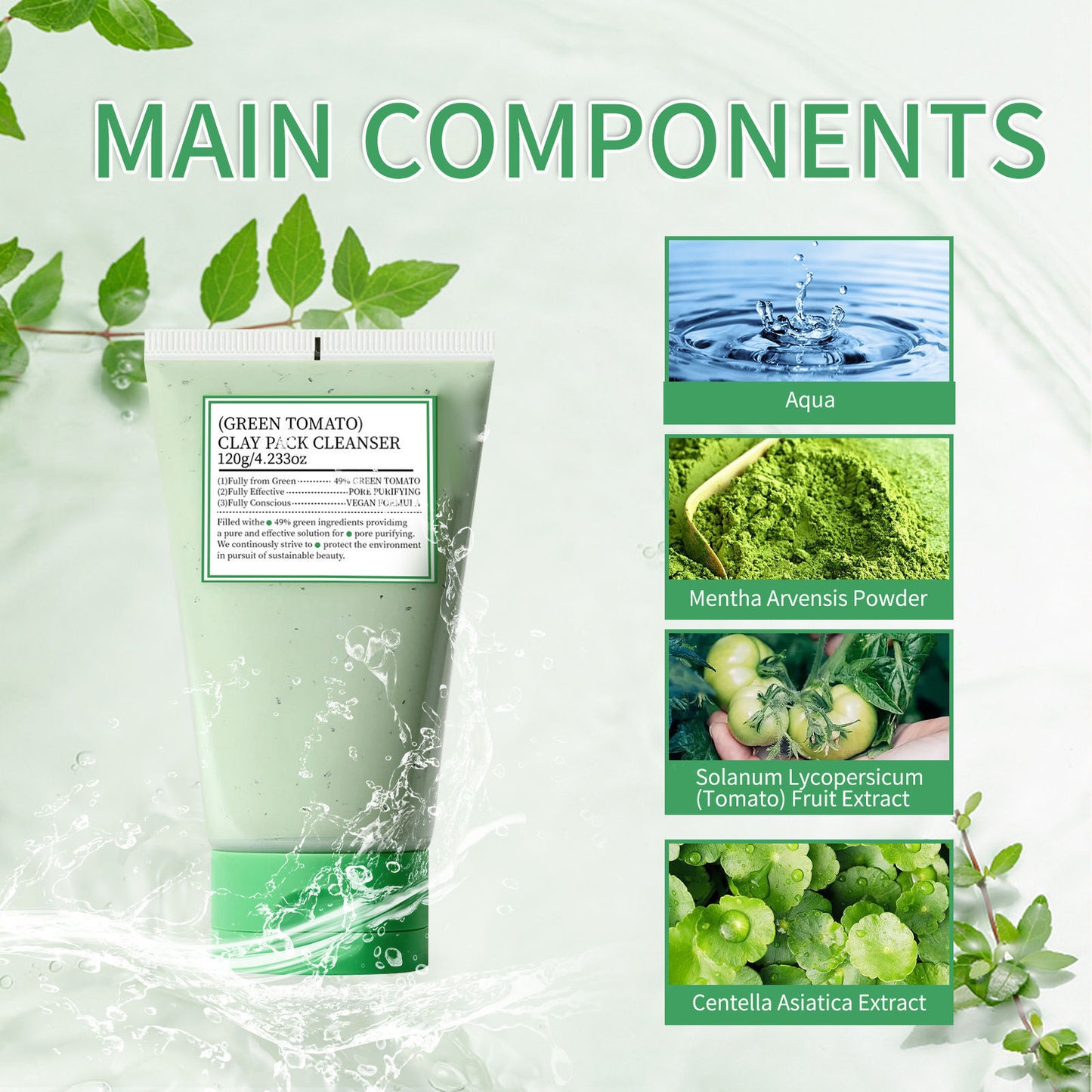 seurico (Green Tomato) Clay Mask Cleanser