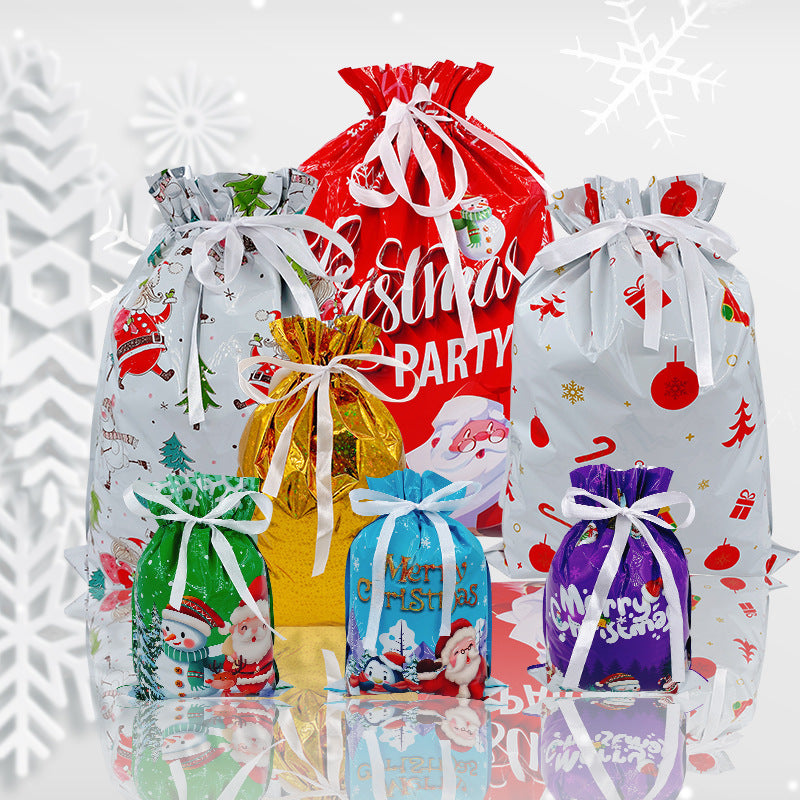 🎄50K+ Sold 🔥 Christmas Sale 49% OFF 🎁 Biodegradable Drawstring Christmas Gift Bags 🎅