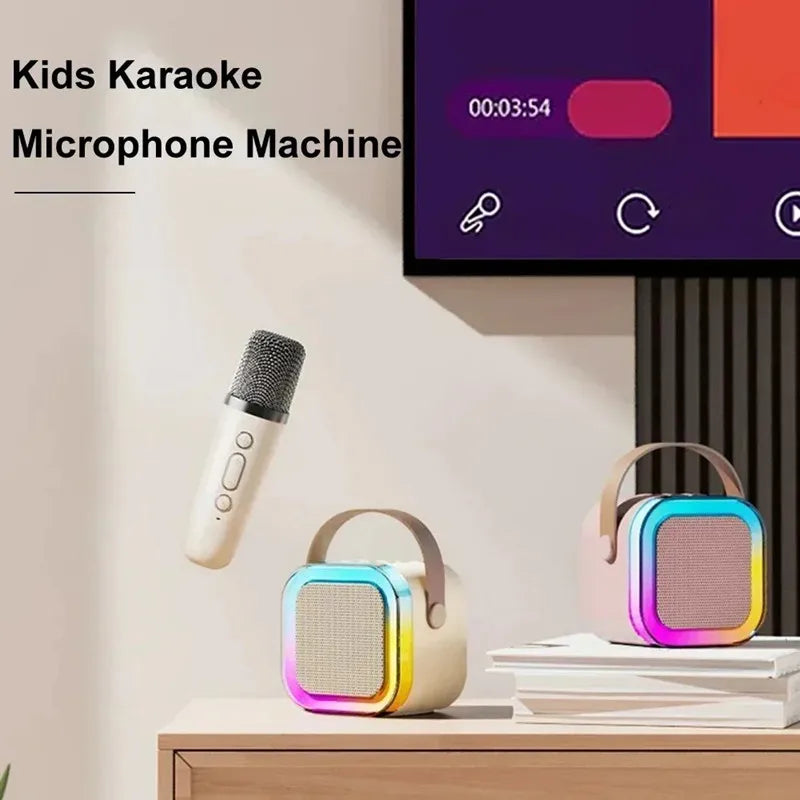 🔥🔥🔥Hot Sales of The Season - K12 Portable Bluetooth Karaoke Speaker System with Microphones