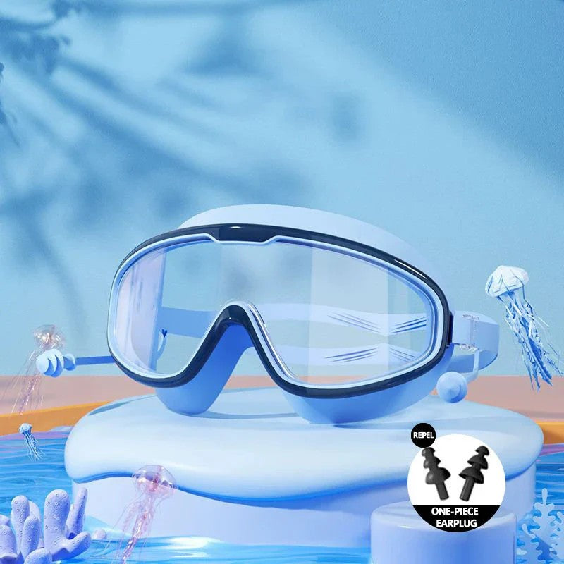 ✨2025 Hot Sale 55%-OFF-🌊HD children's large frame waterproof and anti-fog swimming goggles