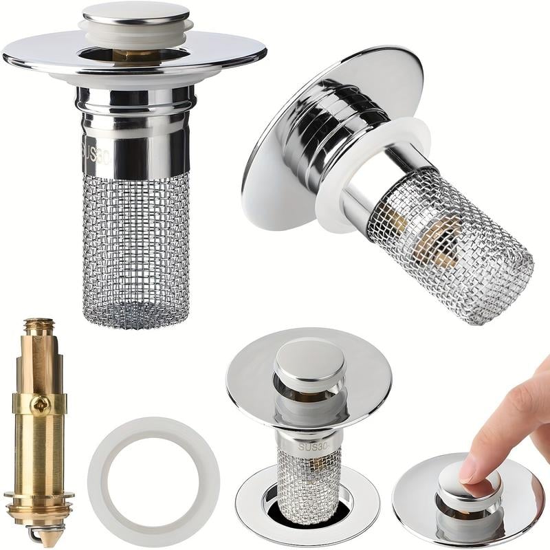🔥Buy 1 Get 3 Free🔥 Bathroom Sink Stopper Hair Catcher