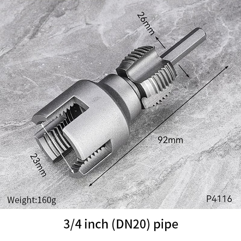 Integrated Internal & External Pipe Threading Tool