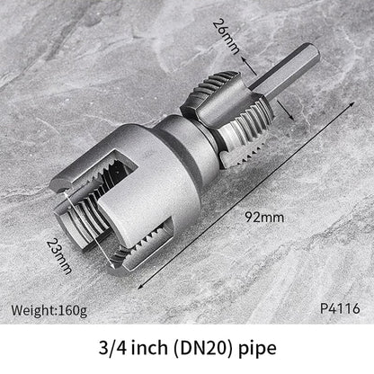 Integrated Internal & External Pipe Threading Tool