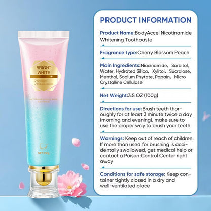 🔥Hot Sale🔥Niacinamide Whitening Toothpaste - For Healthier, Whiter Teeth!
