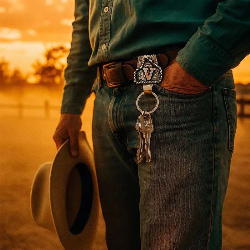 🤠Vintage Letter Keychain