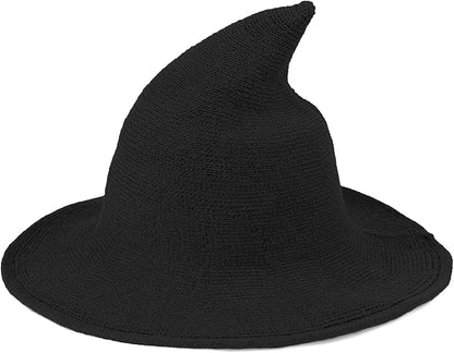 🔥Last Day 49% OFF👻Women Gothic Knitting Black Wizard Hat