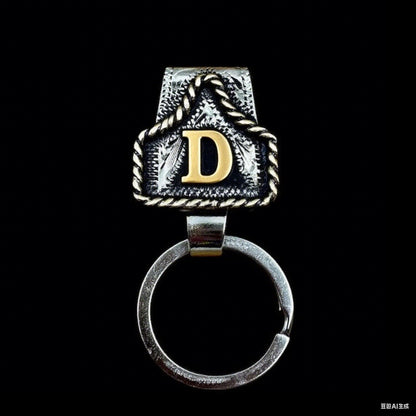 🤠Vintage Letter Keychain