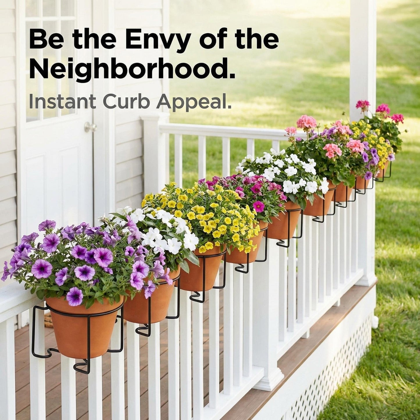 🌱Buy More Save More 🌿Railing Plant Hanger