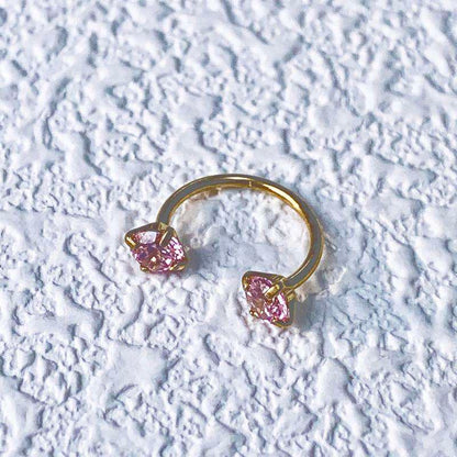 Internally Threaded Gems Nose Ring