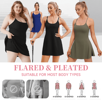 🎁Last Day 50% OFF🔥The Ultimate Tummy Control Backless Active Dress