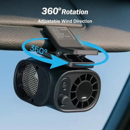 Summer Hot Sale❄️🔥Car Clip On Fan with LED Display