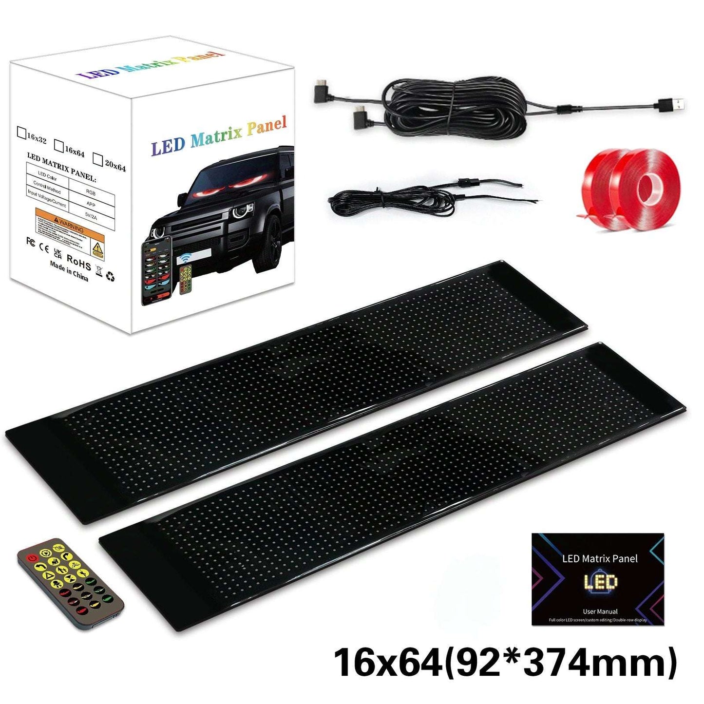 🔥Flash Sale✨DIY Car Dynamic LED Smart Colorful Eye Lamp Soft Screen