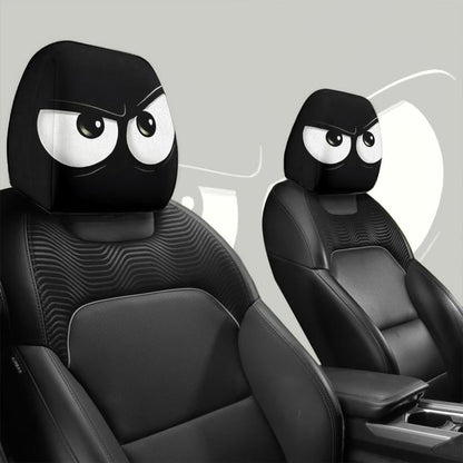 😆 Funny Cartoon Car Headrest Covers – 2PCS Universal Fit 🚗