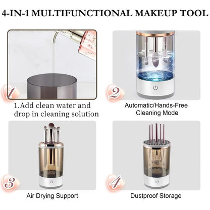 Discount (Today Only)Automatic Makeup Brush Cleaner Machine