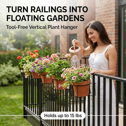 🌱Buy More Save More 🌿Railing Plant Hanger