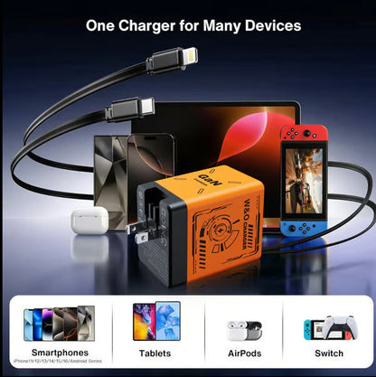 🔥W&O 2-in-1 GaN Compatible with Fast Charger