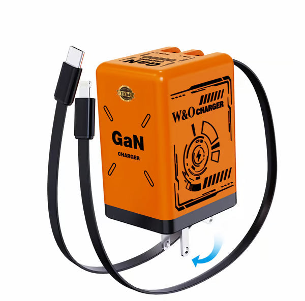 🔥W&O 2-in-1 GaN Compatible with Fast Charger