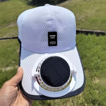 🔥2025 Solar Rechargeable Peaked Cap