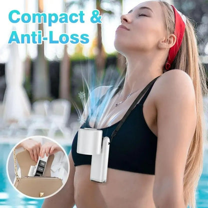 🌬️ Cool Summer - Portable Handheld Turbo Ice Cooler Fan