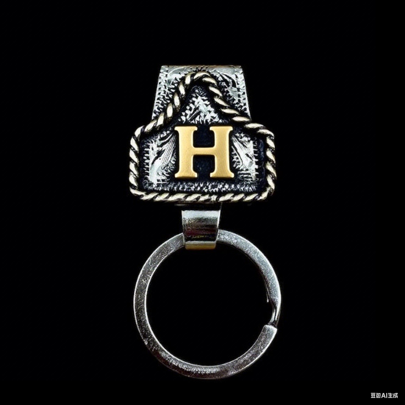 🤠Vintage Letter Keychain