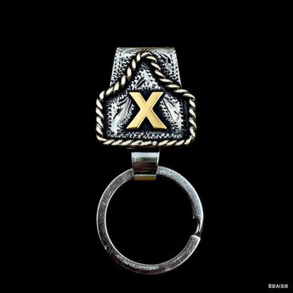 🤠Vintage Letter Keychain