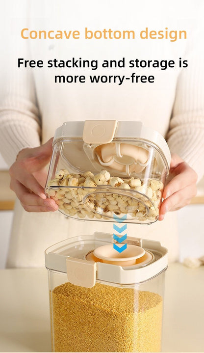 Push-type Sealed Box Storage Jar