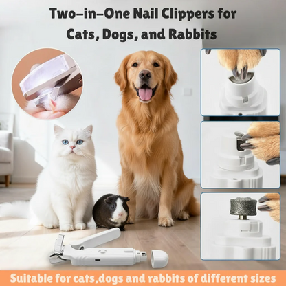 LED Pet Nail Clipper and Grinder (2-in-1)