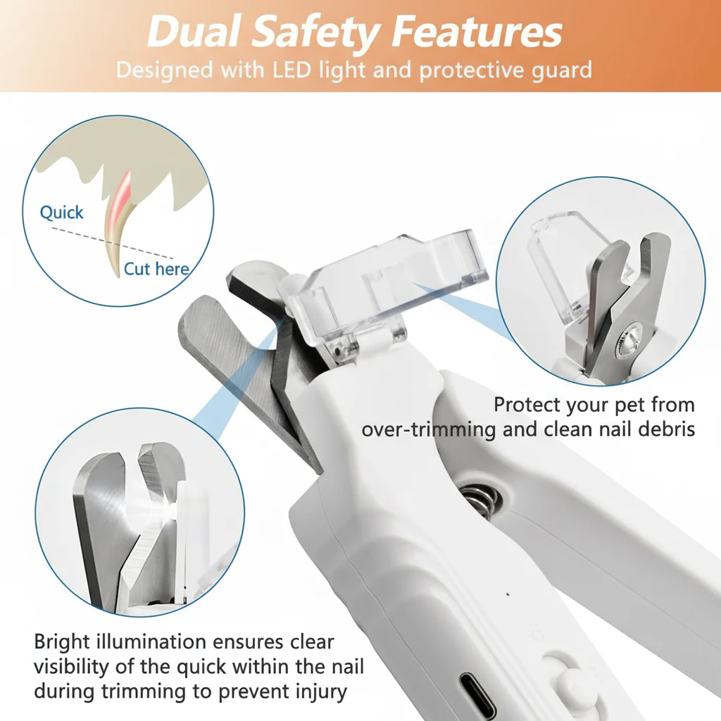 LED Pet Nail Clipper and Grinder (2-in-1)