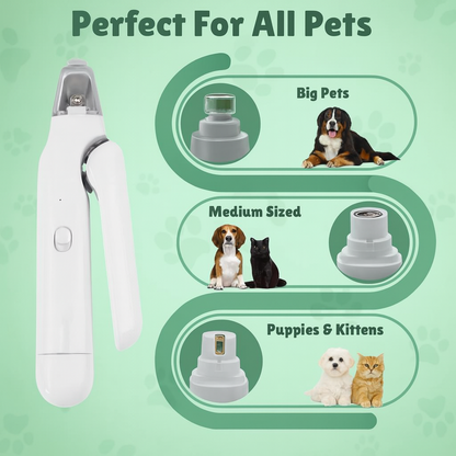 LED Pet Nail Clipper and Grinder (2-in-1)