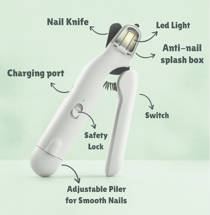 LED Pet Nail Clipper and Grinder (2-in-1)