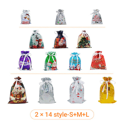 🎄50K+ Sold 🔥 Christmas Sale 49% OFF 🎁 Biodegradable Drawstring Christmas Gift Bags 🎅
